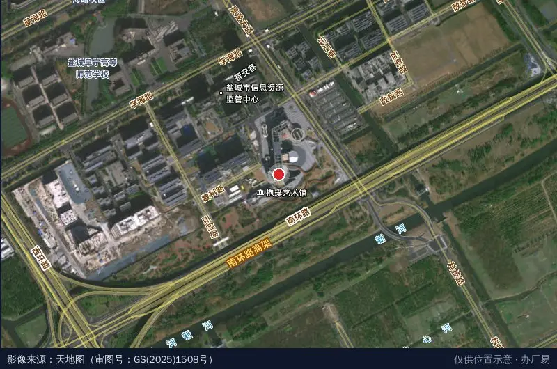 数梦小镇卫星位置示意图