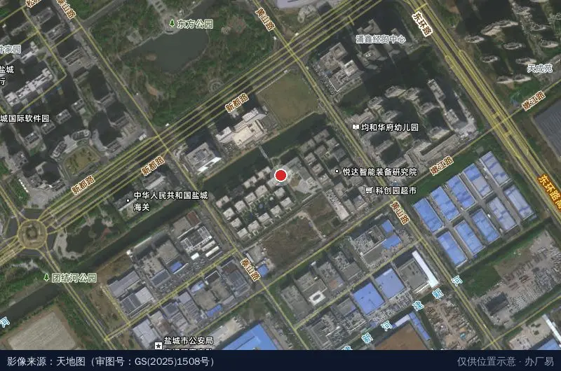 悦达·科创园卫星位置示意图