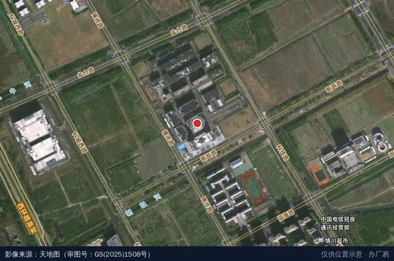 盐城数字智能产业园卫星位置示意图
