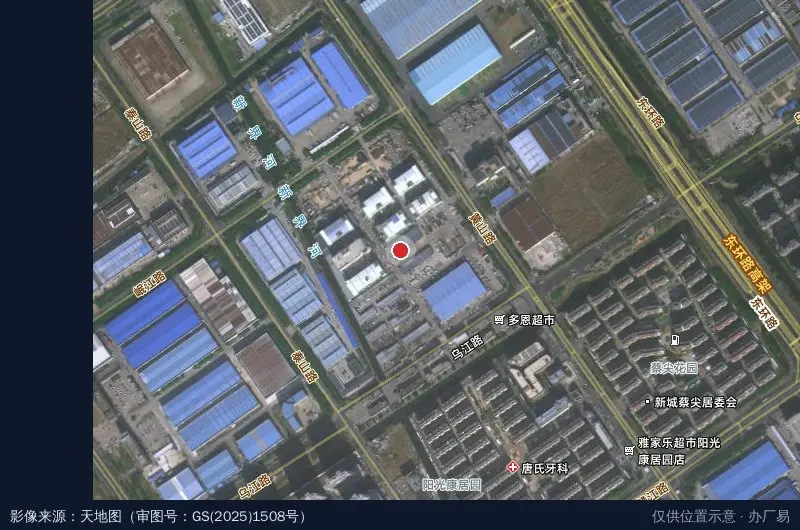 佳运汽车工贸产业园卫星位置示意图
