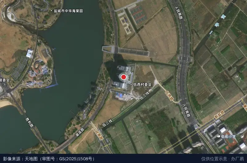南海流量经济港卫星位置示意图