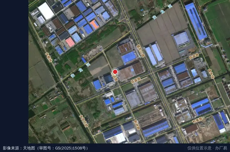 步凤工业园区卫星位置示意图