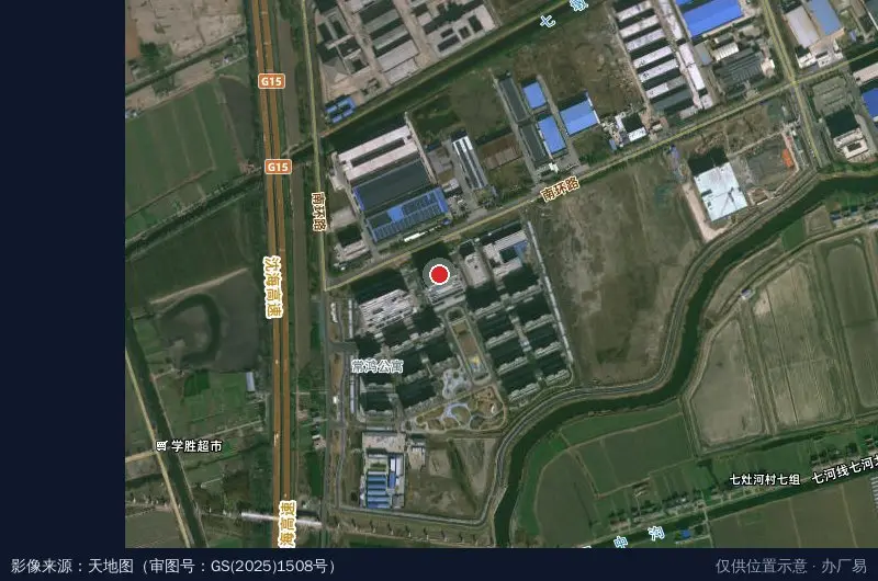常州盐城工业园区卫星位置示意图