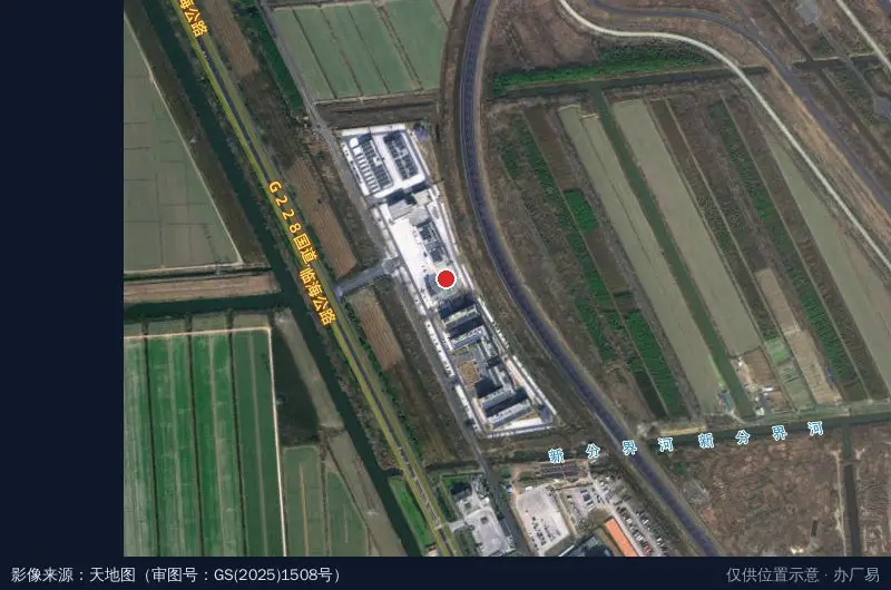 悦达汽车(大丰)科创园卫星位置示意图