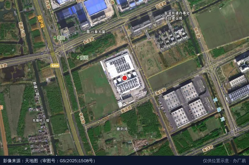 顺丰丰泰产业园·盐城卫星位置示意图