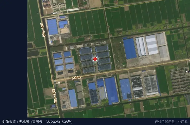 兴桥台资工业园卫星位置示意图