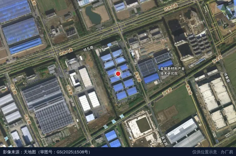 环保产业孵化基地卫星位置示意图