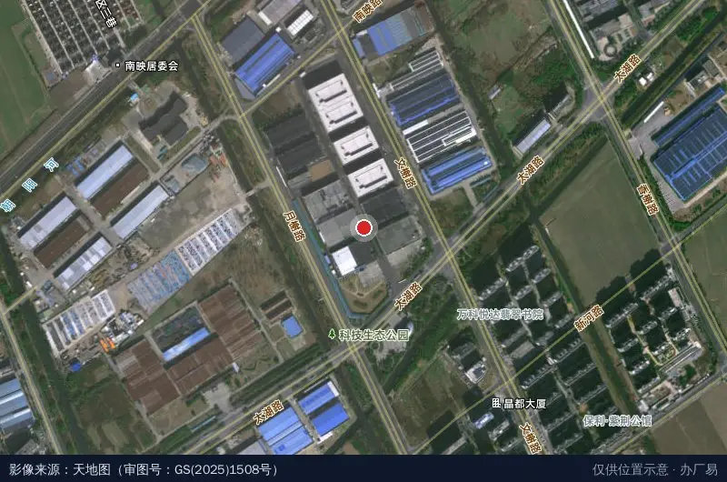 鸿石智能科技产业园卫星位置示意图