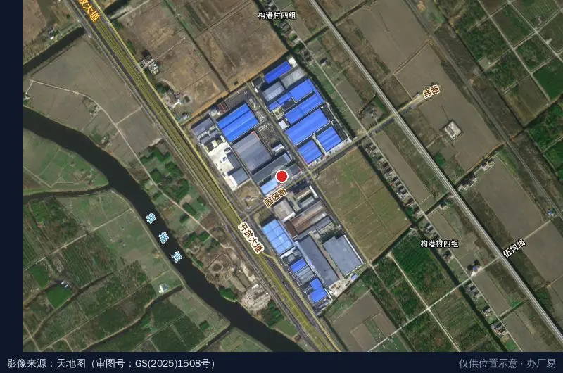 盐南新型显示产业园卫星位置示意图