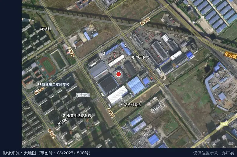 中运物流园西园卫星位置示意图