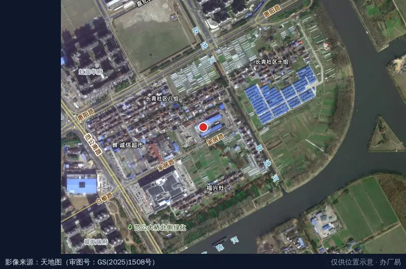 亿通物流园卫星位置示意图