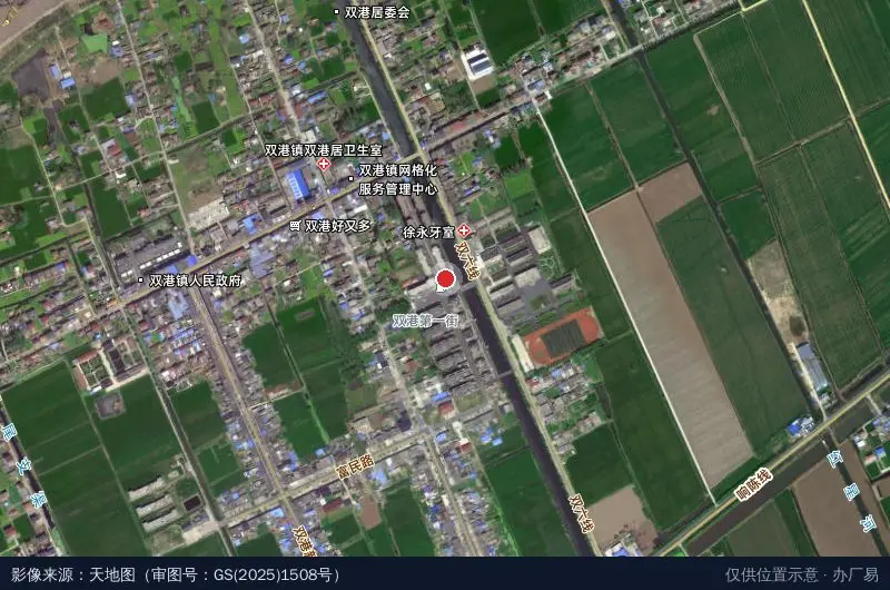 江苏弗瑞德跨境电商产业园卫星位置示意图
