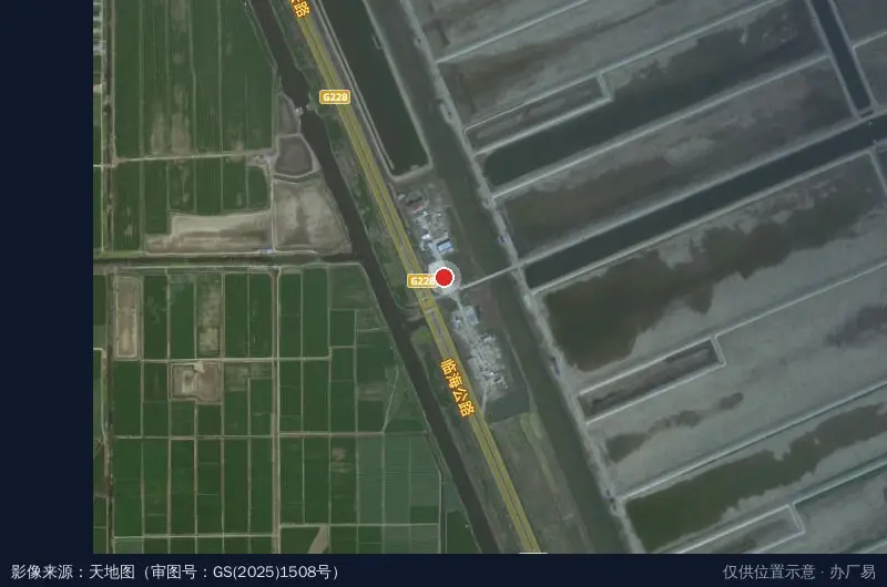 中国建筑股份有限公司-江苏射阳现代水产产业园项目卫星位置示意图
