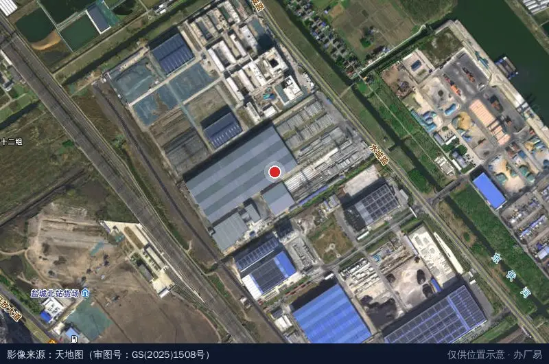 华设盐城智能制造产业园卫星位置示意图