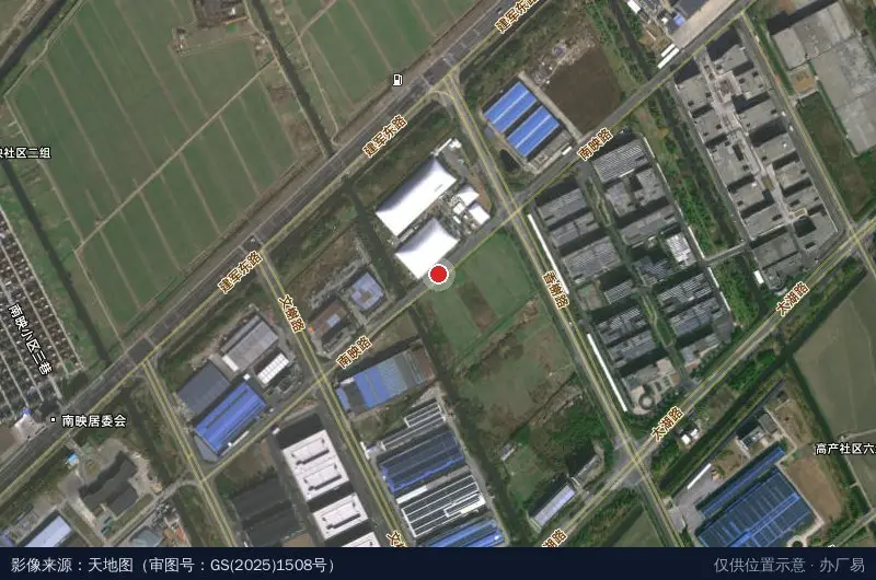 智慧农副产品加工产业园项目卫星位置示意图