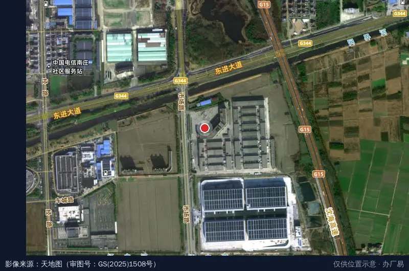 东台市电商产业园卫星位置示意图