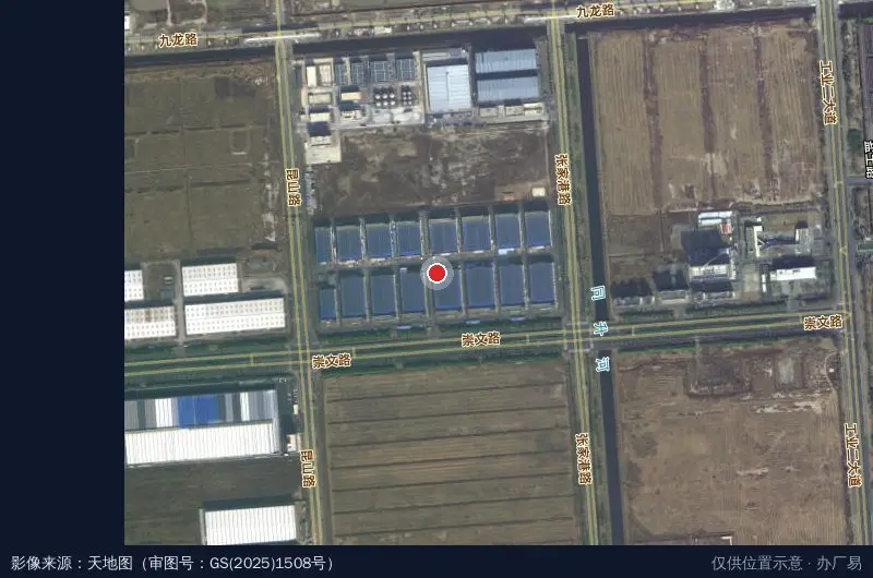 阳山工业园卫星位置示意图