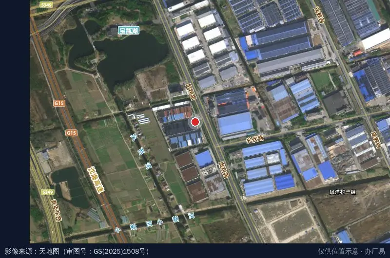 盐城环保产业园卫星位置示意图