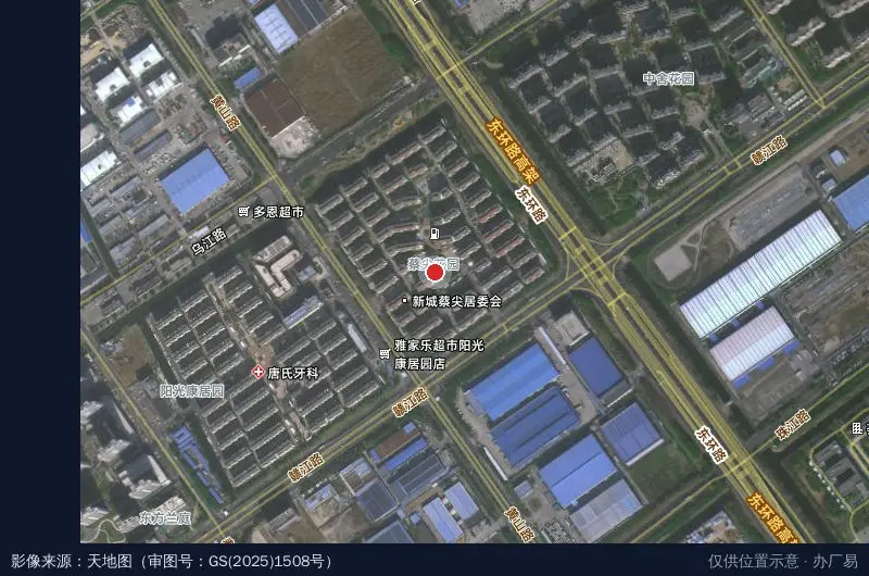 盐城经济技术开发区和顺金融调解中心卫星位置示意图