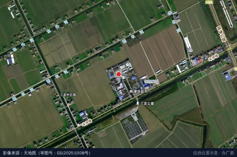 盐城经济技术开发区晋远建筑材料厂卫星位置示意图