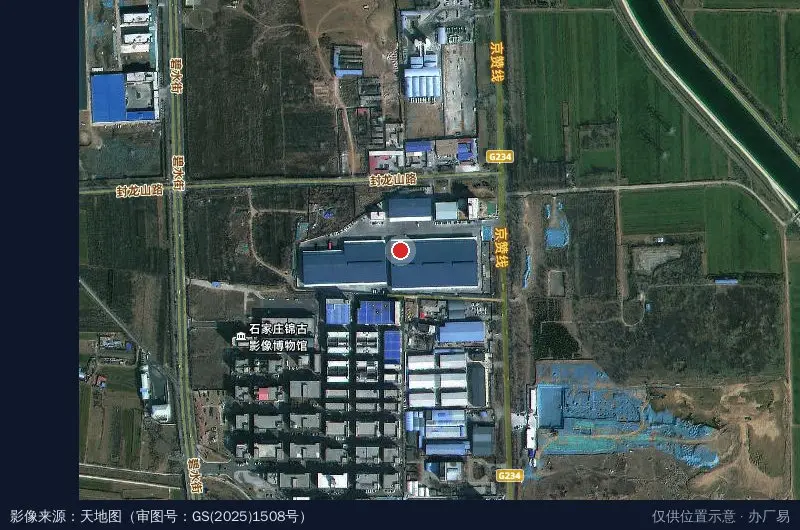 河北大斓科技园卫星位置示意图