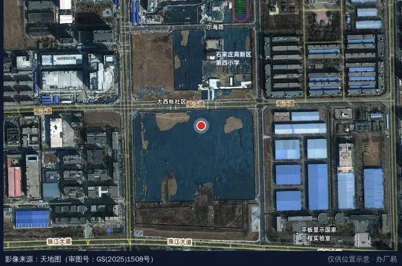 河北高速集团电子科技产业园卫星位置示意图
