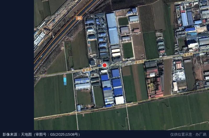 赵县新寨店工业园卫星位置示意图