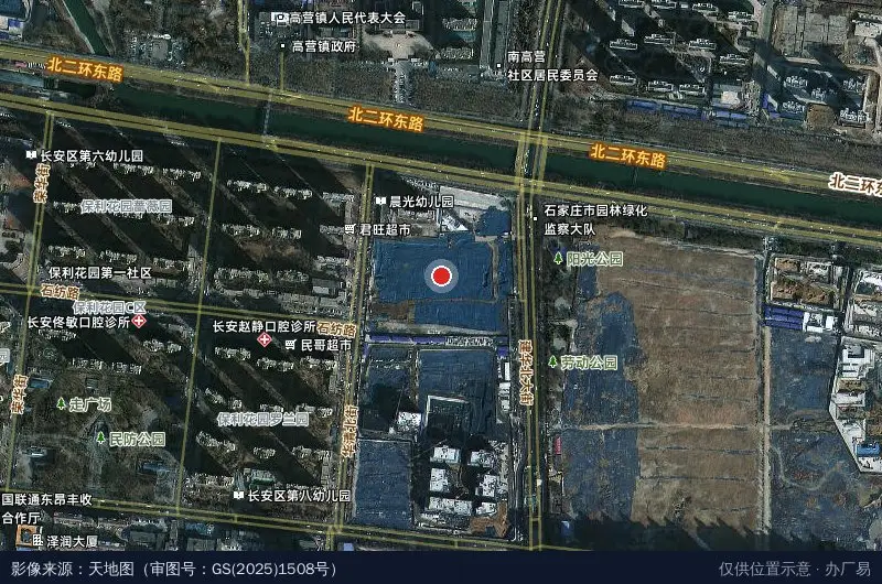 金地威新北翟营国际科创园(建设中)卫星位置示意图