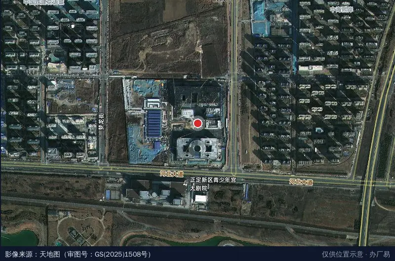河北交投数智产业园(建设中)卫星位置示意图