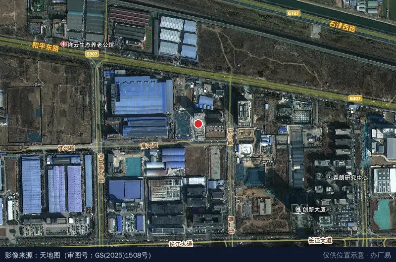 河北精工科技园(建设中)卫星位置示意图