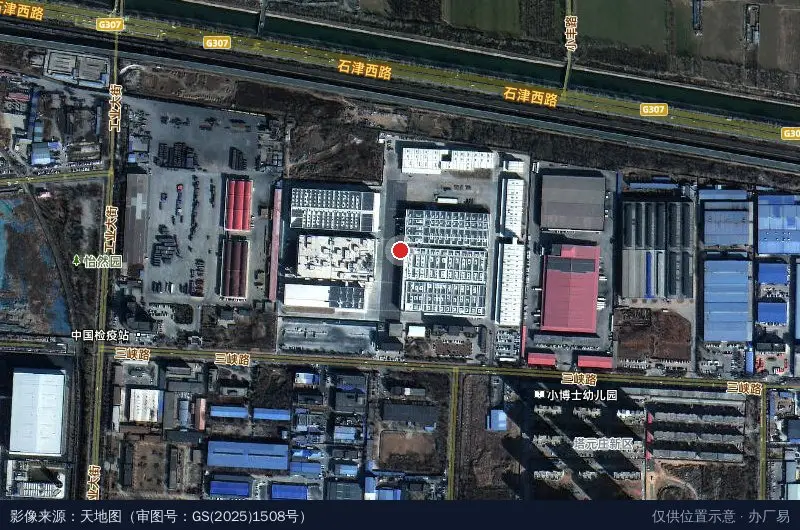 北国商城股份有限公司物流产业园(石家庄)分公司卫星位置示意图