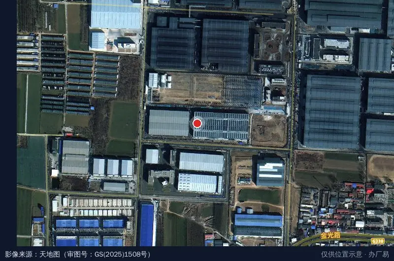 石家庄市住建集团装配式建筑产业园卫星位置示意图