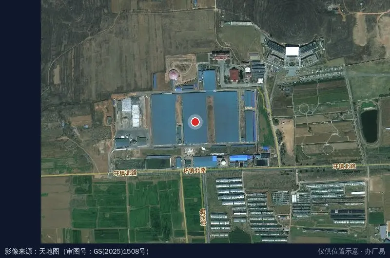 君乐宝现代农业产业园卫星位置示意图