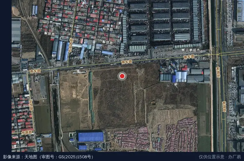 东朔科技产业园卫星位置示意图