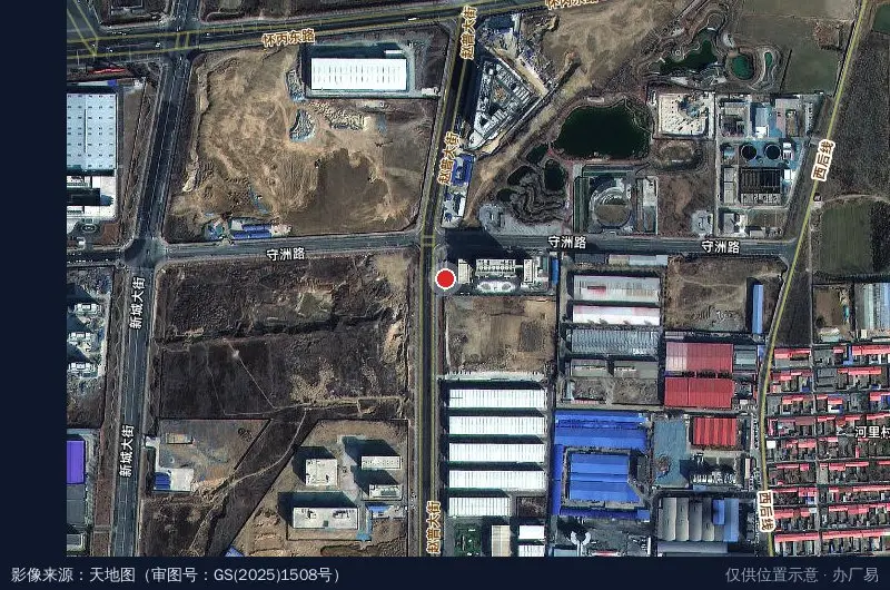 河北正定高新技术产业开发区科技企业孵化器卫星位置示意图