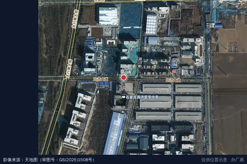 渡康健康科技产业园卫星位置示意图