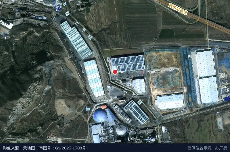 河北省智慧物流产业园卫星位置示意图