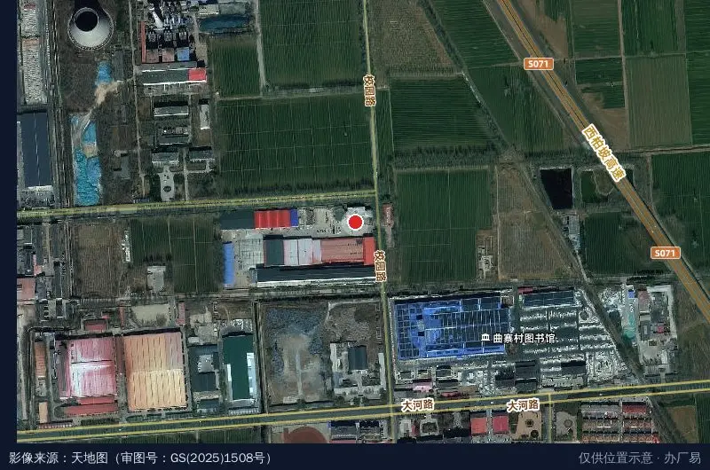 智宏仓储物流园卫星位置示意图