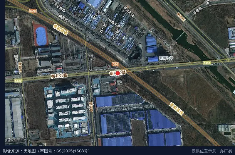 泰宏物流园卫星位置示意图
