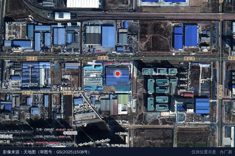河北墨霖物流园卫星位置示意图