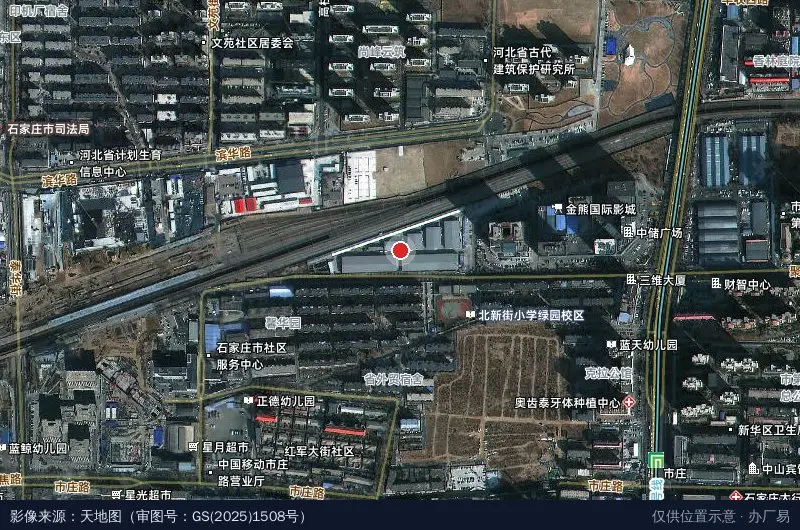 河北中储物流中心石岗路分中心卫星位置示意图