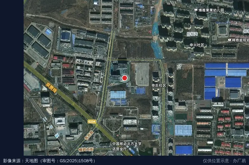 石家庄太行软件产业园卫星位置示意图