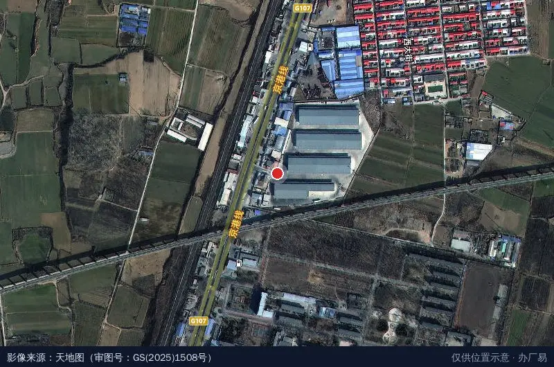 恒山石材文化产业园卫星位置示意图