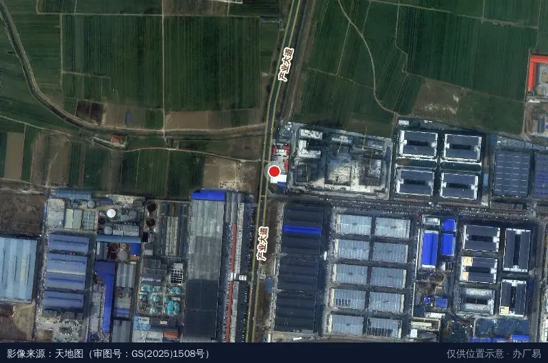 中国无极皮革绿色循化经济产业基地林强科技卫星位置示意图