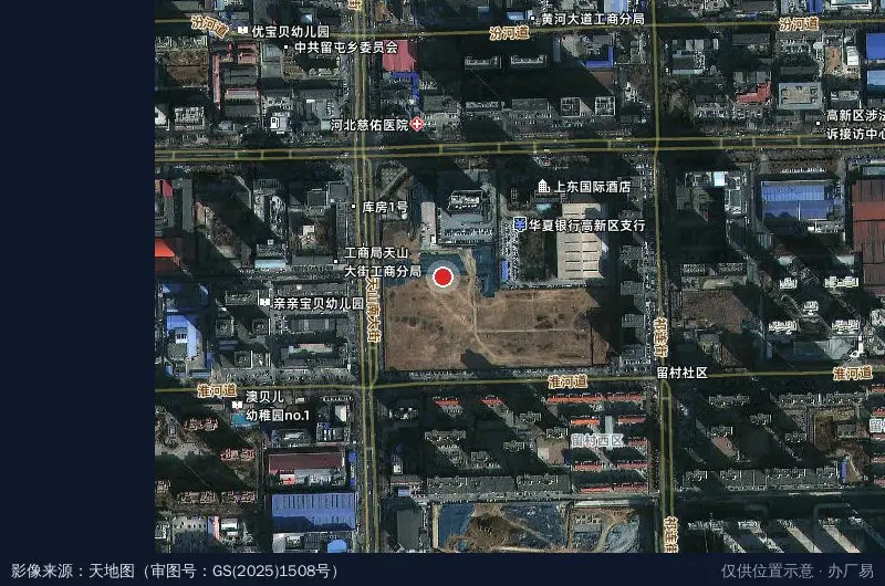 河北省数字创意文化产业园区(建设中)卫星位置示意图