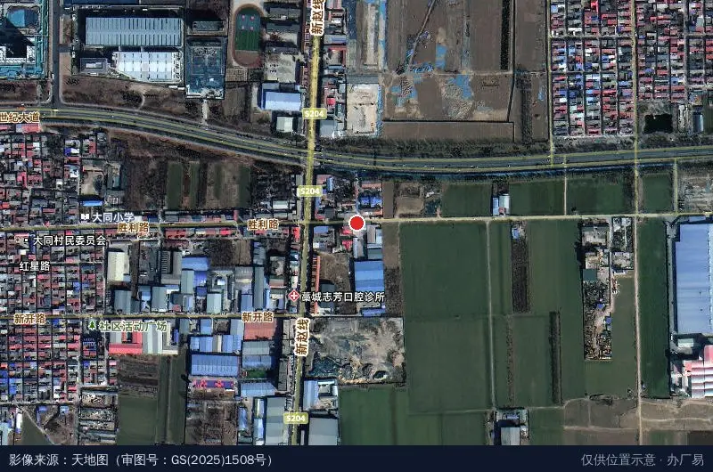 石家庄经济技术开发区新亚热工机械厂卫星位置示意图