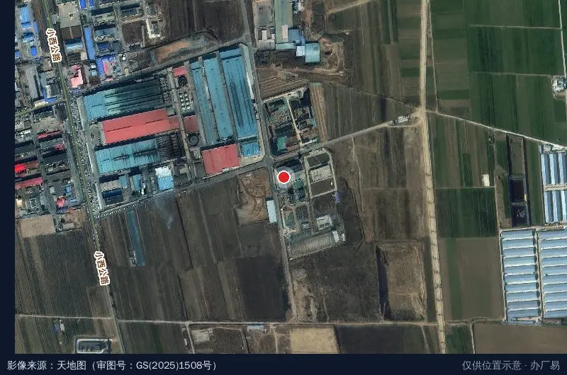晋州经济开发区马于园化工集中区消防站卫星位置示意图