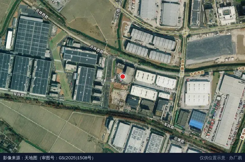 嘉兴远景物流产业园卫星位置示意图