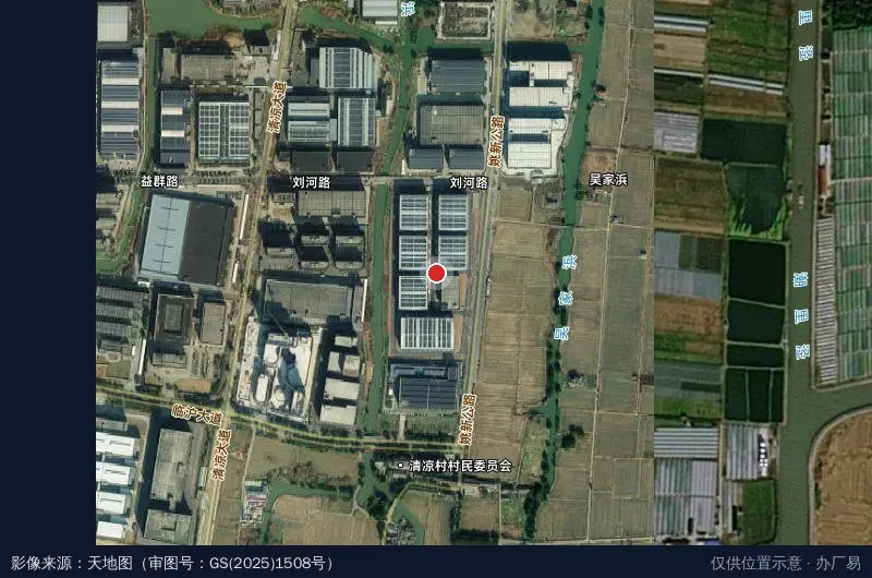 中新智地(嘉善)智能制造产业园卫星位置示意图