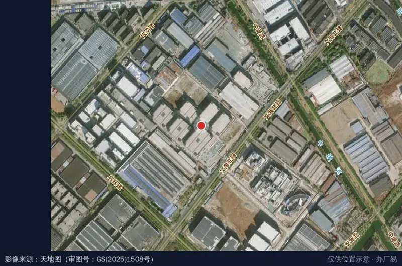 浙江新月智能产业园卫星位置示意图